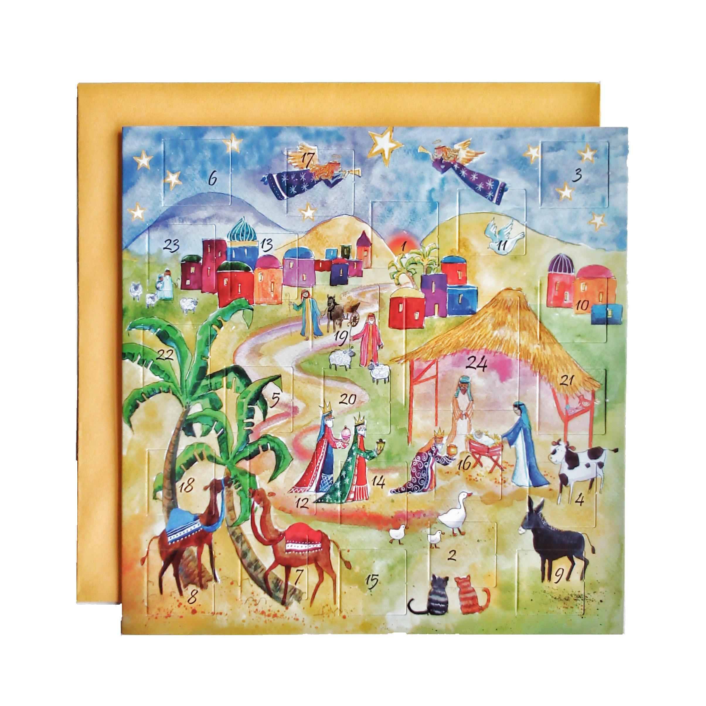 Nativity Dawn Advent Calendar Card – Cards and Gift Wrap