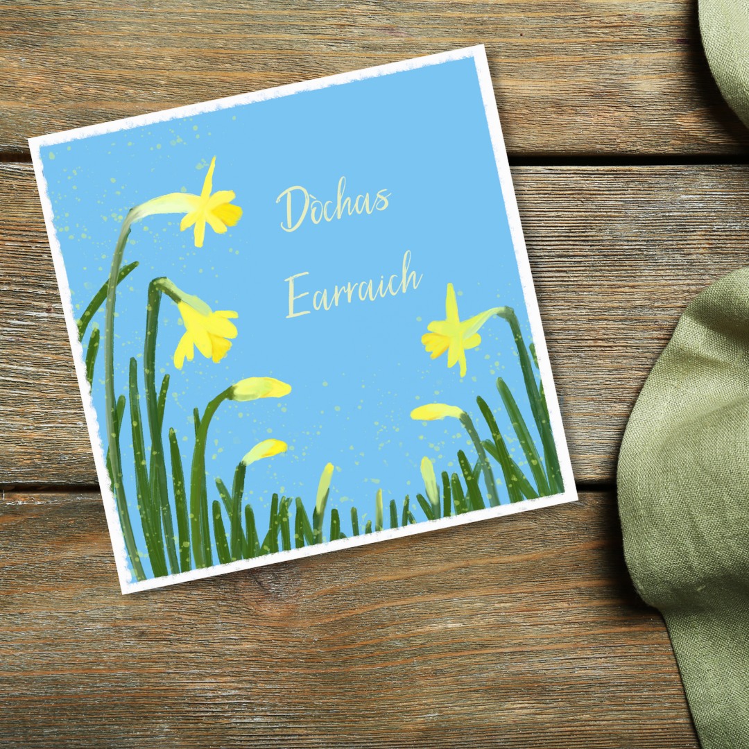 Dòchas Earraich, Gaelic Spring Hope Card
